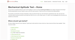 Desktop Screenshot of mechanicalaptitudetest.org