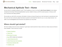 Tablet Screenshot of mechanicalaptitudetest.org